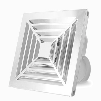 集成排气扇家用吸顶式卫生间厨房静音排风扇管道换气扇10寸