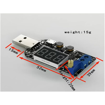 凯元达 带电流 USB可调升降压电源稳压模块5V转3.3V 9V 12V 18V24V DPL