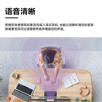 罗技（Logitech）直播摄像头高清网络摄像头视频通话会议网课外接Type-C 带麦克风隐私盖 Brio 500 白色