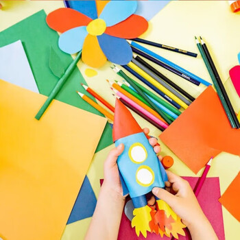 递乐A4卡纸10色10张手工卡纸加厚儿童手工课diy立体折纸幼儿园剪纸折纸美术绘画卡纸莫兰迪色 6504-10