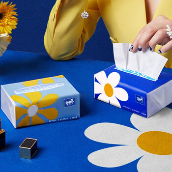 得宝抽纸80抽*18包（Mini）4层湿水不易破纸巾S码 柔软亲肤面巾餐巾纸