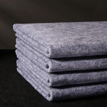 弘梅 加厚毛毡垫 100*200厘米5毫米厚学生国画灰色书法毡 文房四宝写毛笔书法用毛毡布热门商品