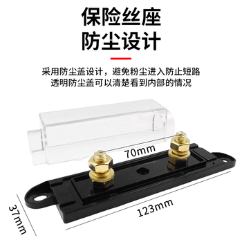 巴也 叉车叉栓式汽车保险丝片200A 2片装 BY-CS200A