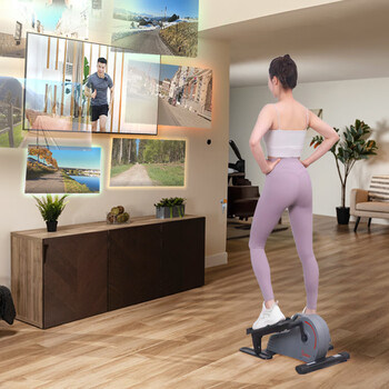 SUNNY美国踏步机家用减肥迷你椭圆机腿部训练器脚踏机室内运动健身器材