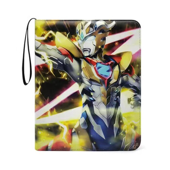 奥特曼新九格卡册pu防水皮质带拉链卡套豪华集卡册大容量儿童卡片收集