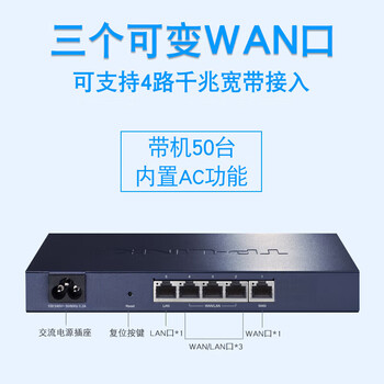 普联（TP-LINK）TL-R483G 多WAN口千兆企业VPN路由器 