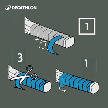 迪卡侬网球拍吸汗带手胶抦皮黑色舒适型3只装(新老包装随机)-797986 迪卡侬网球拍吸汗带手胶抦皮黑色舒适型3只装(新老包装随机)-797986