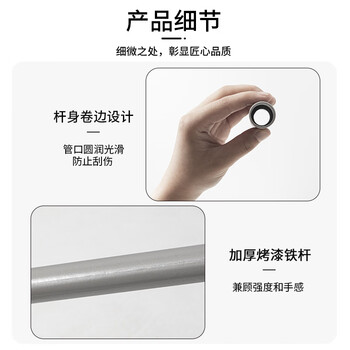 梦庭 梳齿款防风扫把簸箕套装不锈钢杆扫帚畚箕组合两件套 灰色 9316