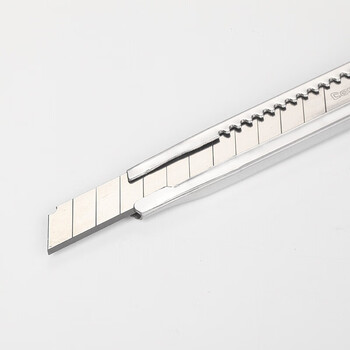 齐心【10把】简易耐用精钢美工刀手工刀裁纸刀 9mm 小号 B2806-X