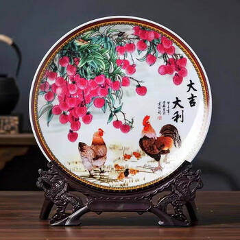 陶器製壁掛け『八駿馬図』中国　縁起物　陶板画 ドット】 🌱 陶器 陶版画 陶板画 ライオン 壁掛け 美濃焼 所貞治