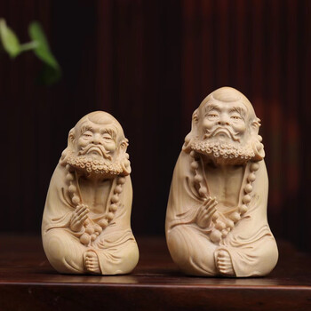 黄杨木雕福禄寿图片- 京东