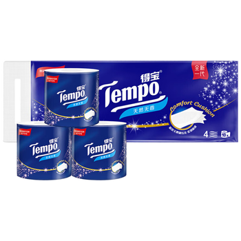 得宝【食用油+卫生纸】金衣玉食花生油5L+T4680卷纸10卷*2提 