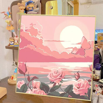 玫瑰画油画价格报价行情- 京东