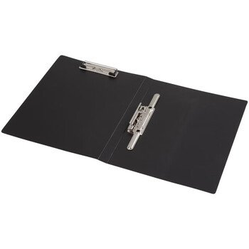 齐心A4文件夹轻便夹长押夹资料夹 A604-X 5个黑色