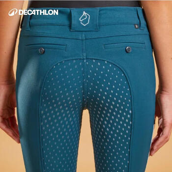 迪卡侬儿童硅胶马裤春夏马术服装骑马裤马术裤马术运动4114197