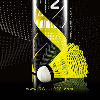 亚狮龙RSL尼龙羽毛球初学者室内外训练耐打塑料胶球NILON X黄色中速1筒