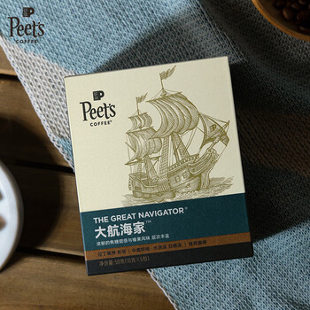 皮爷咖啡皮爷peets 大航海家挂耳滤泡式咖啡 中烘-5片装A