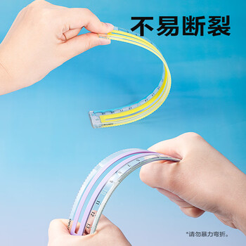 得力（deli）20CM青草绿防滑硅胶条直尺 防滑易拿 绘图使用不移位 不易断裂 刻度清晰高考祝福礼物