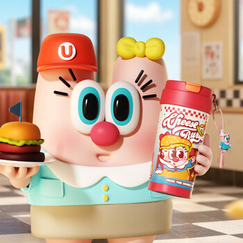 UOOHA保温咖啡杯316L不锈钢男女士高颜值便携学生送老师礼物吸管水杯子