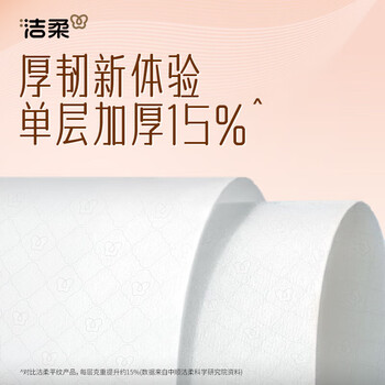 洁柔 悬挂抽纸 立体压花挂抽 3层320抽*4提 大包餐巾纸擦手