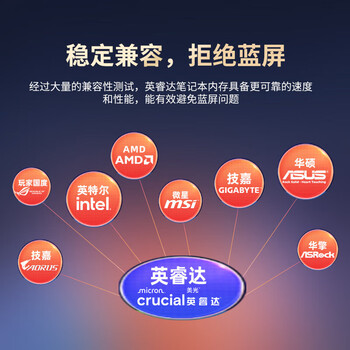 Crucial英睿达 48GB DDR5 5600频率 笔记本内存条 美光（原镁光）原厂颗粒 AI电脑配件