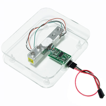 凯元达 方形HX711模块+5kg压力传感器套装称重传感器电子秤模块组装好