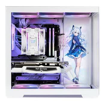 Thermaltake（Tt）钢影 透EX 海景房机箱 电脑主机 白色（ATX主板/Type-c/支持360水冷/10风扇位/4090显卡）