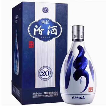 中国酒　白酒　汾酒 青花20年 53度 500ml x 2本 53度20年青花汾酒型号规格- 京东