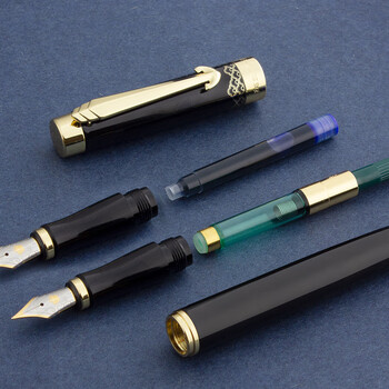 英雄（HERO）钢笔  礼盒10K金笔【乘风破浪系列】国潮钢笔高端日常书写墨水套装黑色