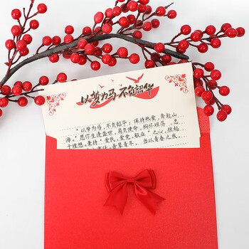 得印成人礼信封礼物十八18岁成年礼信封精美信纸10十岁成长礼励志红色青春礼信封男女贺卡以梦为马3964
