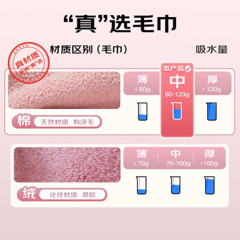 全棉时代毛巾纯棉运动跑步健身速干加大吸水抗菌防螨擦汗 聚力紫30*90cm