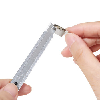 齐心【10把】简易耐用精钢美工刀手工刀裁纸刀 9mm 小号 B2806-X