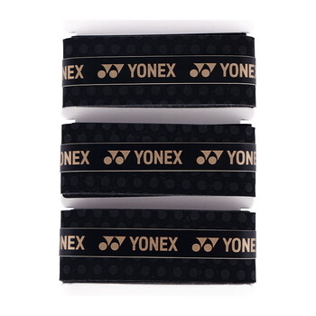 YONEX尤尼克斯网球拍手胶防滑耐磨吸汗带握把AC153-3EX黑色3条装