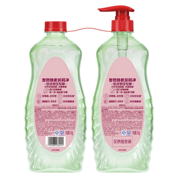 金龙鱼【洗洁精+大米】酵素餐具净白桃洋甘菊(1KGX2)+御品稻花香5kg
