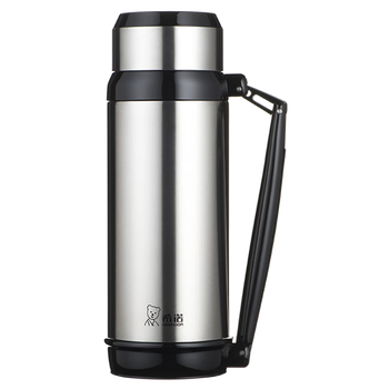 希诺保温壶户外大容量304不锈钢暖瓶便携车载旅行 XN8821本色 1.2L