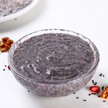 五谷畅享无蔗糖黑芝麻糊核桃粉500g*2礼盒装 五谷粉年货节送礼长辈