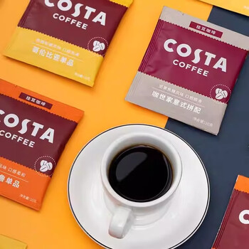 COSTA门店同款挂耳黑咖啡缤纷囤货礼盒4种混合风味手冲共40杯