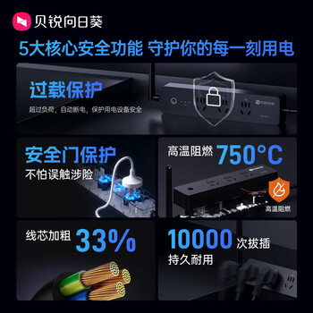 贝锐向日葵4G智能插座插线板排插户外4g入网无网远控插座分控倒计时开关计电量定时自动重启【P4延长天线款】