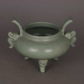 宋代汝窑三足香炉价格报价行情- 京东