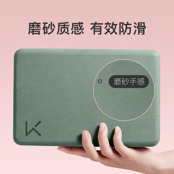 Keep 瑜伽砖辅助拉伸磨砂稳固防滑瑜伽舞蹈EVA环保材质 浅草绿一对装