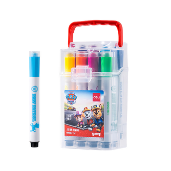 得力(deli)12色易水洗水彩笔印章头汪汪队立大功学生可水洗儿童绘画笔可手提绘画涂鸦女孩儿童热门商品 得力(deli)12色易水洗水彩笔印章头汪汪队立大功学生可水洗儿童绘画笔可手提绘画涂鸦女孩儿童热门商品