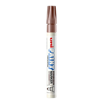 uni三菱 PX-20 中字油漆笔（棕色） 2.2-2.8mm（单支装）（可用于汽车补漆）