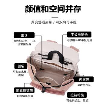 海德（HEAD）双肩背包小型轻便书包登山包旅行运动通勤包电脑包 橄榄绿/杏灰