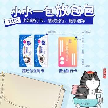 维达（Vinda）湿厕纸 吾皇湿厕纸私处清洁湿纸巾天然无刺激 7片*8包*20提VW3422