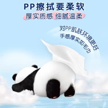 清风0敏纯水湿厕纸80片*12包 医护级认证湿纸巾 私处清洁湿巾