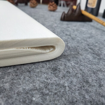 芬尚 文房四宝 仿手工白毛边 纯竹浆加厚毛边纸 学生初学者练习纸 毛笔书法国画作品练习用纸48*78cm/70张 芬尚 文房四宝 仿手工白毛边 纯竹浆加厚毛边纸 学生初学者练习纸 毛笔书法国画作品练习用纸48*78cm/70张