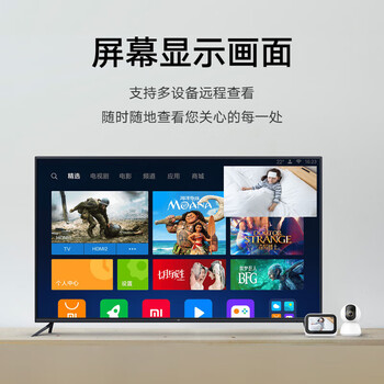 小米 智能摄像机 2K云台版 300万像素 超微光全彩 家用监控 双向语音 手机查看人形侦测全景米家摄像头