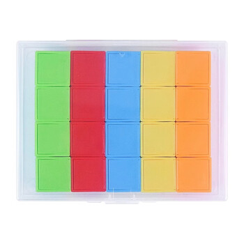 晨光（M&G）文具磁性正方体(20块)教具几何体磁吸附带立方体彩色数学形体儿童学习用具