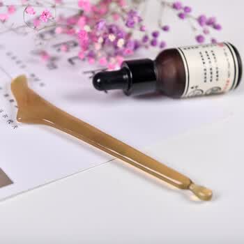 谭木匠马蹄莲按摩板羊角温润顺滑手工打磨送亲友礼物 马蹄莲按摩板