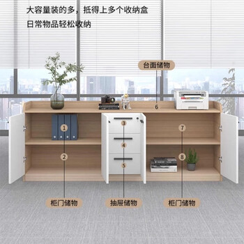 科将办公室茶水柜会议室落地矮柜隔断置物侧柜2门3抽【原木色】 科将办公室茶水柜会议室落地矮柜隔断置物侧柜2门3抽【原木色】